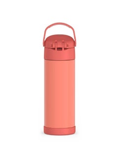 THERMOS Funtainer Vacuum Insulated Double Wall Stainless Steel Water Bottle with Spout Apricot 16oz F41101AP6  - Image 2
