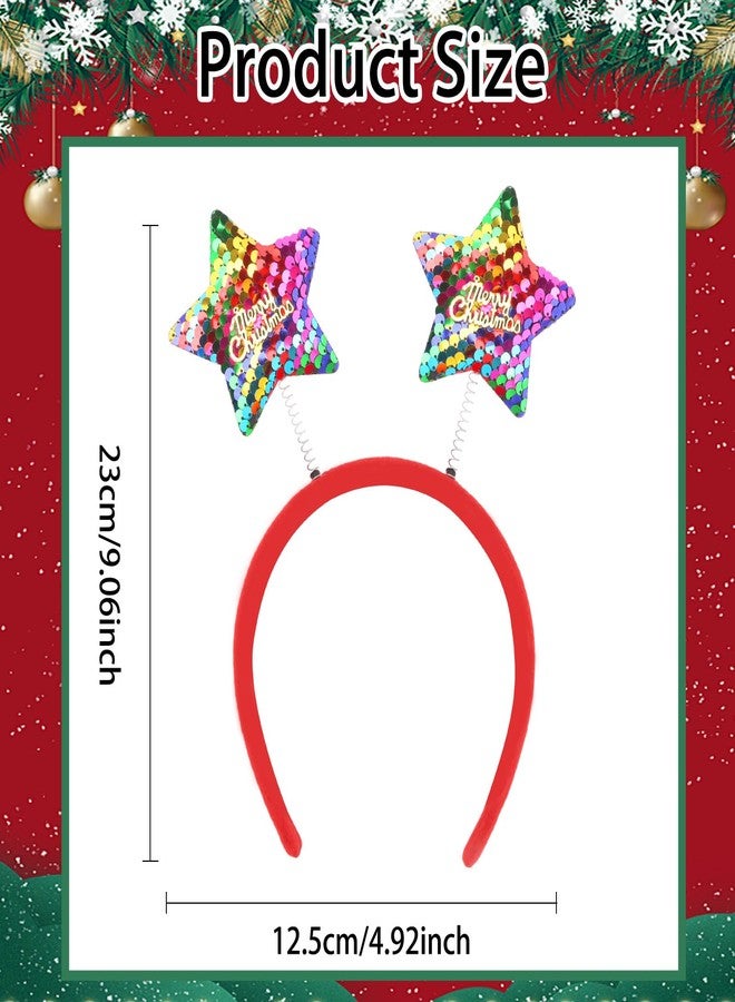 Amariver Christmas Holiday Headbands Set, Festive Party Hair Accessories with Reindeer Antlers, Santa Hat, Christmas Tree Designs, 12 Pack - Image 2
