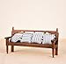 EatingBiting Dollhouse Miniature Doll Bench Couch Sofa with Cushions 112 Dollhouse Miniature Furniture Sofa Wooden Recliner Chair Vintage Sofa Vivid - Image 2