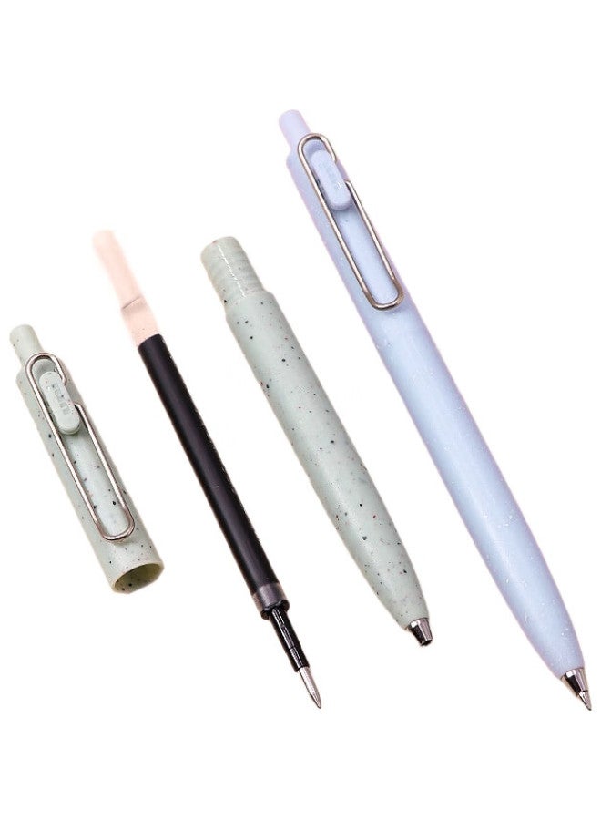 Uni Mitsubishi (Uni) Umn-Sft Mini F2Nd Generation Earth Texture Series 0.5Mm Retractable Gel Pen For Finance, Office, And Student Use, Ice River - Image 2