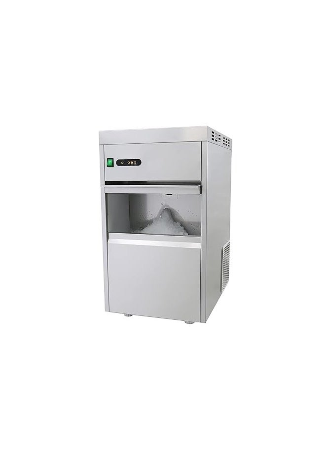 AL KHAYAM Commercial Ice Maker Machine,25KG/24H Automatic Ice Making Machine,Portable Electric Flake Ice Maker, Stainless Steel Ice Making Machine with 22LBS Capacity,for Seafood Restaurant Bar Cafe (50kg  - Image 2