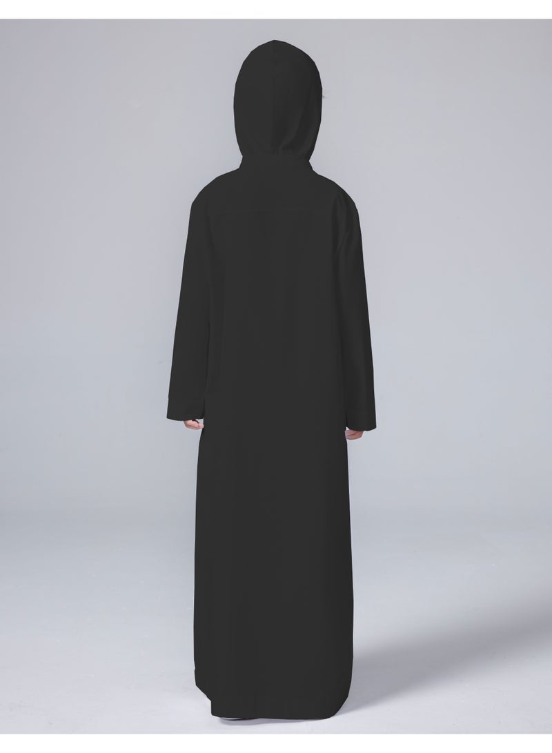 Boys' Long Sleeve Thobe — Soft Cotton-Blend for Ramadan & Everyday - Image 5