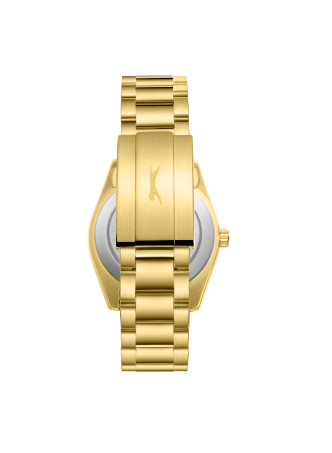 سلازنجر ساعة يد رجالية معدنية بعقارب - Image 4