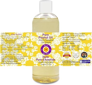 Deve Herbes Pure Peanut Oil Arachis hypogeae NonSticky NonGreasy For Cooking Massage Hair Skin Care 200ml - Image 2