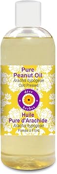Deve Herbes Pure Peanut Oil Arachis hypogeae NonSticky NonGreasy For Cooking Massage Hair Skin Care 200ml - Image 1