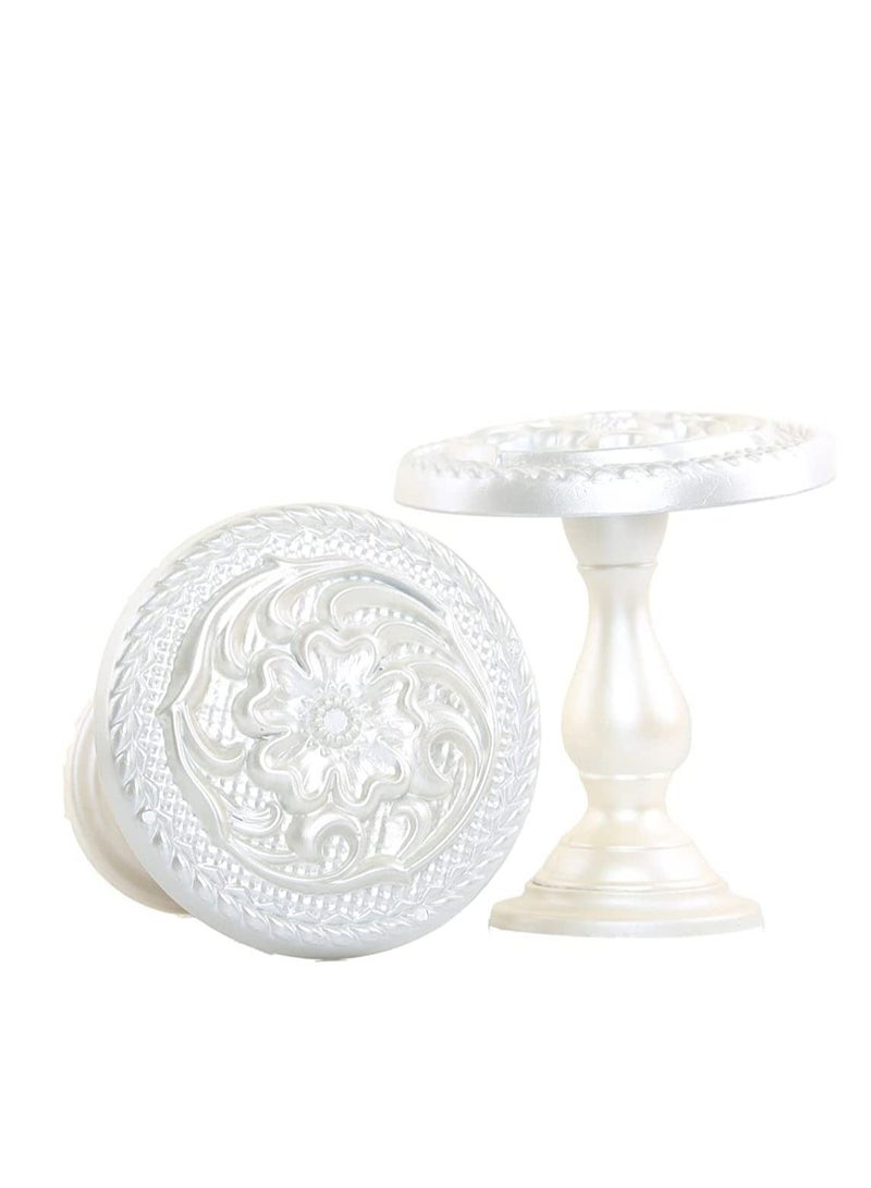 IDT 1 Pair Curtain Holdbacks Window Tie Backs Holders For Bedroom Wall Office Decor Home Sheer Blackout Drapes Blind Curtains Decorations Accessories Buckle Hooks White Colour - Image 2