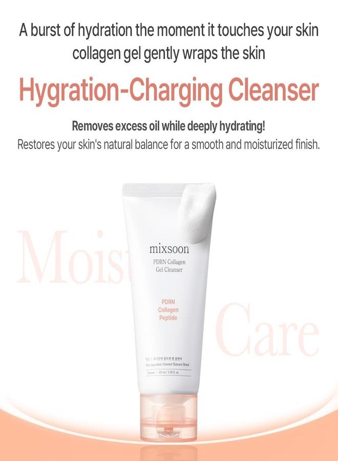 mixsoon PDRN Collagen Gel Cleanser - Deep Pore Cleansing, Lightweight Daily Gel Cleanser for All Skin Types 100ml / 3.38 fl.oz. Korean Glass Skin Care - Image 4