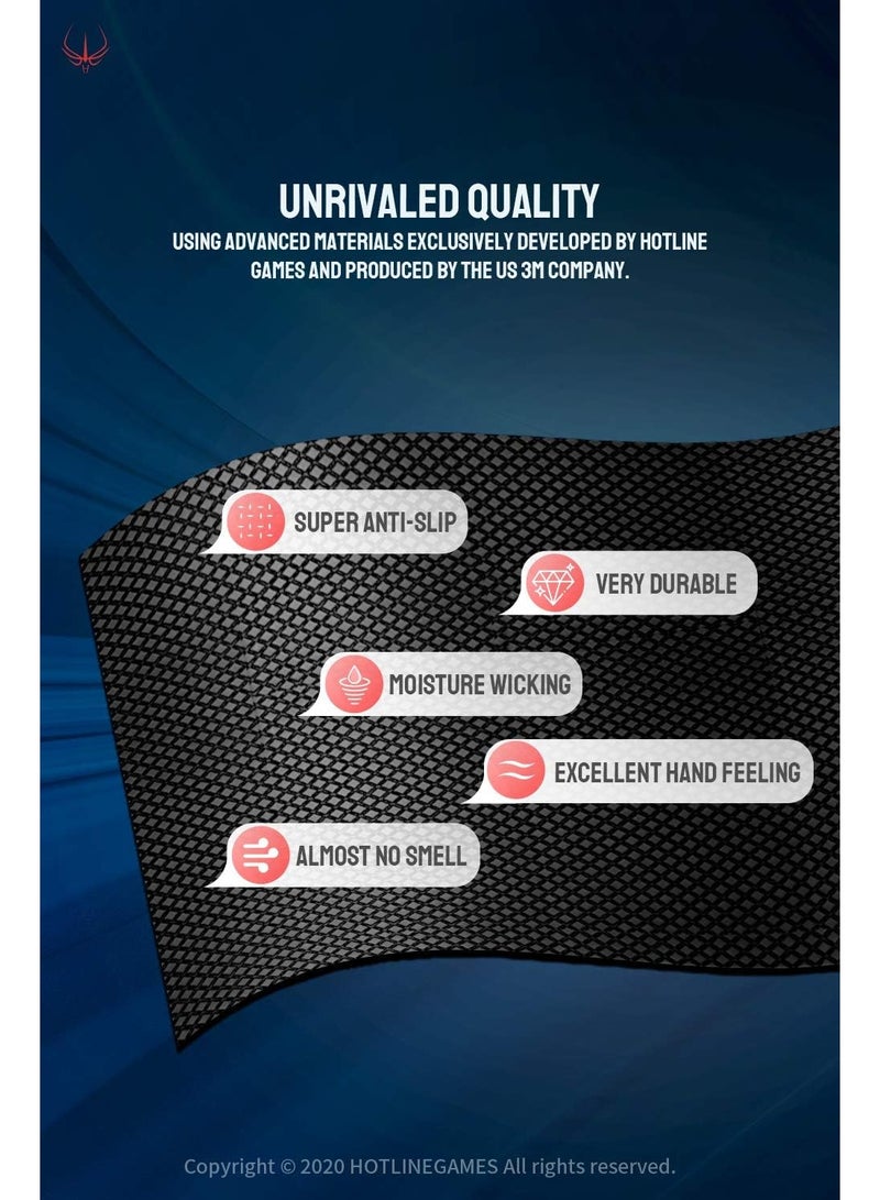 HOTLINE GAMES Anti-Slip Grip Tape for PS5 DualSense Wireless Controller – Premium Sweat-Resistant Grip Skins for PlayStation 5 Controller (Black) - Image 5