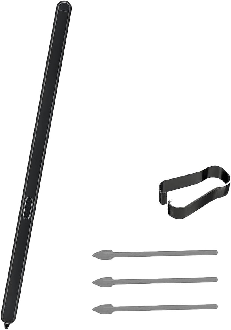 قلم S Pen Fold Edition لجهاز Samsung Galaxy Z Fold 6، قلم ستايلس لجهاز Galaxy Fold 6 مع رؤوس/أطراف بديلة + دبوس بطاقة (أسود) - Image 1