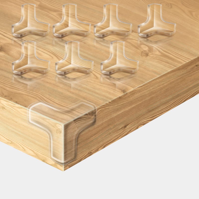 16 Pack Table Corner Protectors Clear Corner Guards Corner Bumpers Covers Furniture  Sharp Corner Baby Proofing TShaped