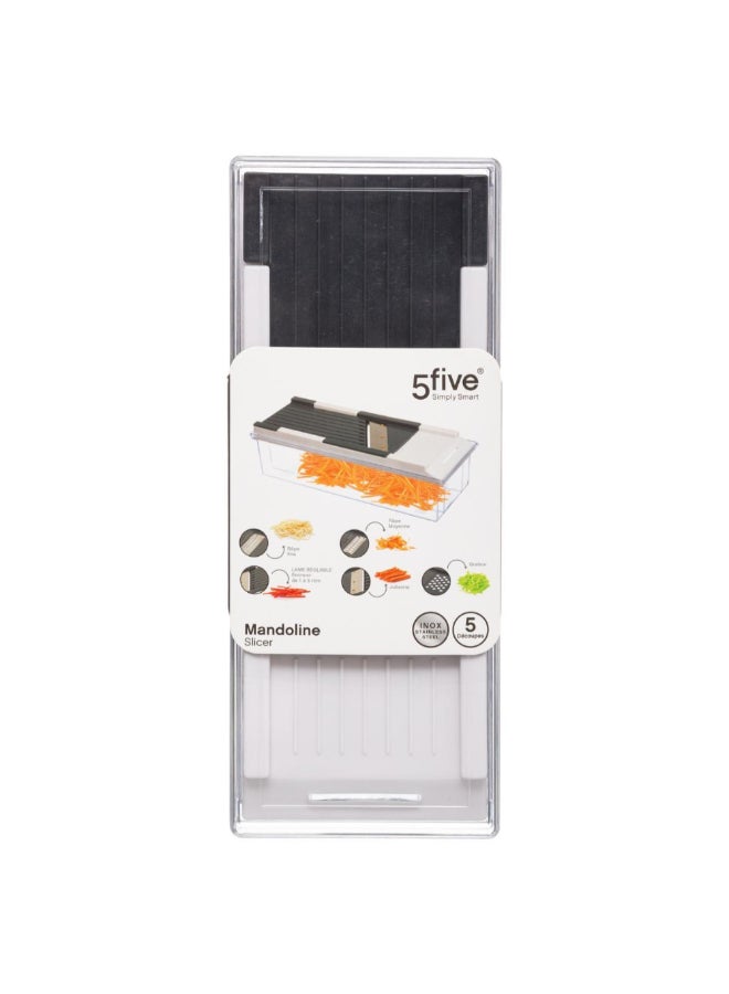 Five Simply Smart Multifunction Stainless Steel Mandoline Slicer Multicolour 8.7 x 11.6 x 30 cm 103597 - Image 2