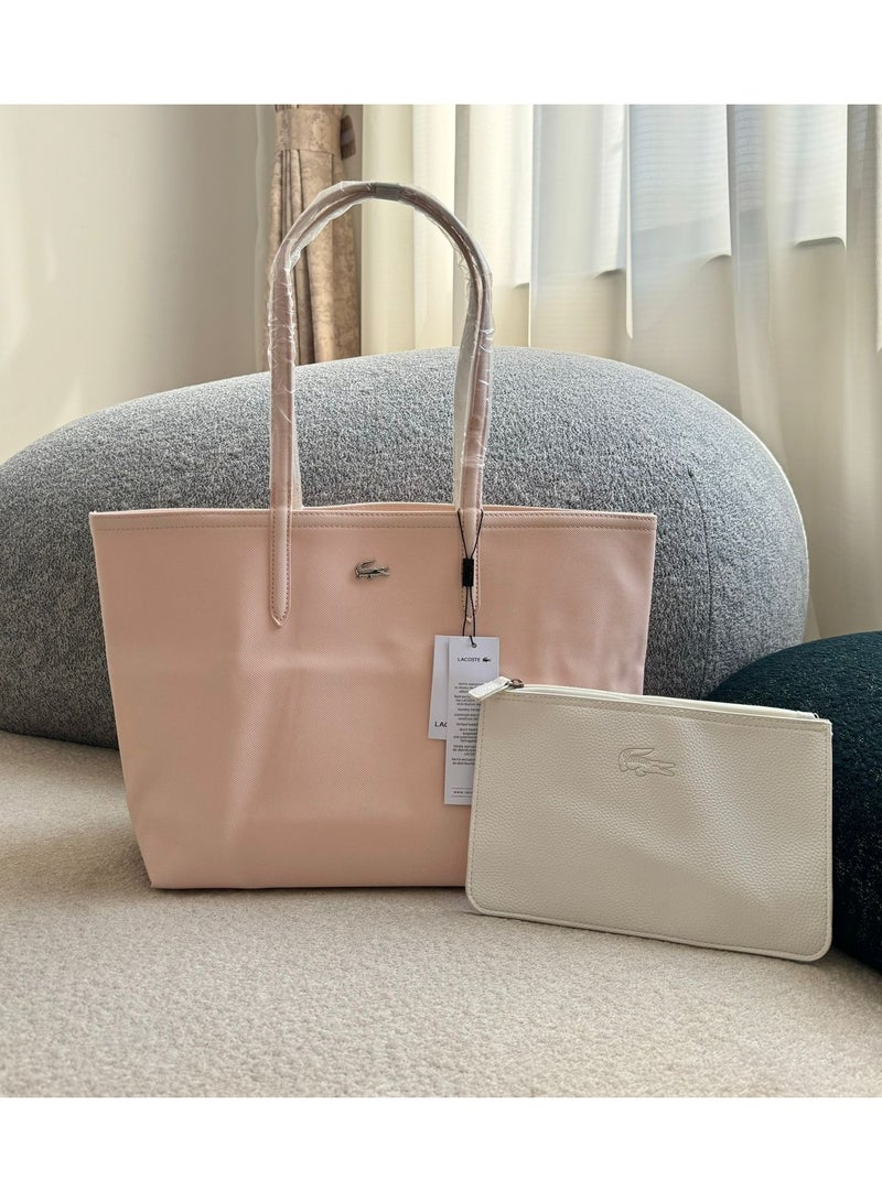 لاكوست حقيبة حمل قابلة للعكس مع جيب