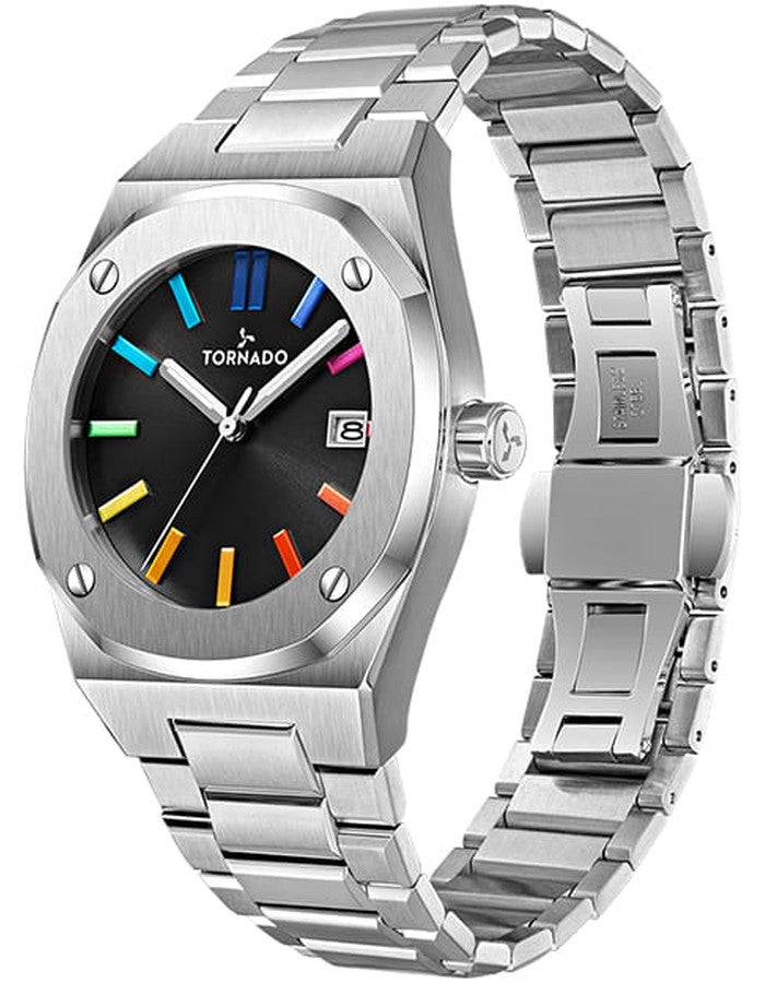 TORNADO Men's Steel Analog Watch T23003-SBSB - 42x51.5  mm - Image 3