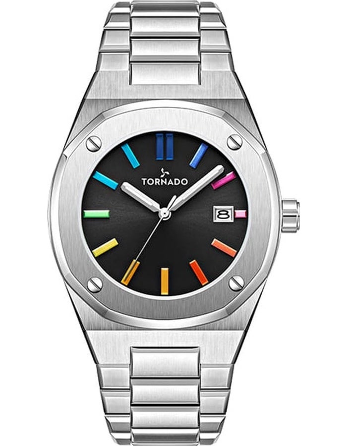 TORNADO Men's Steel Analog Watch T23003-SBSB - 42x51.5  mm - Image 2