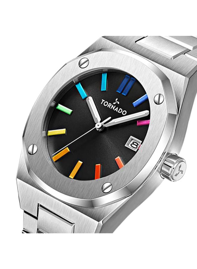 TORNADO Men's Steel Analog Watch T23003-SBSB - 42x51.5  mm - Image 5