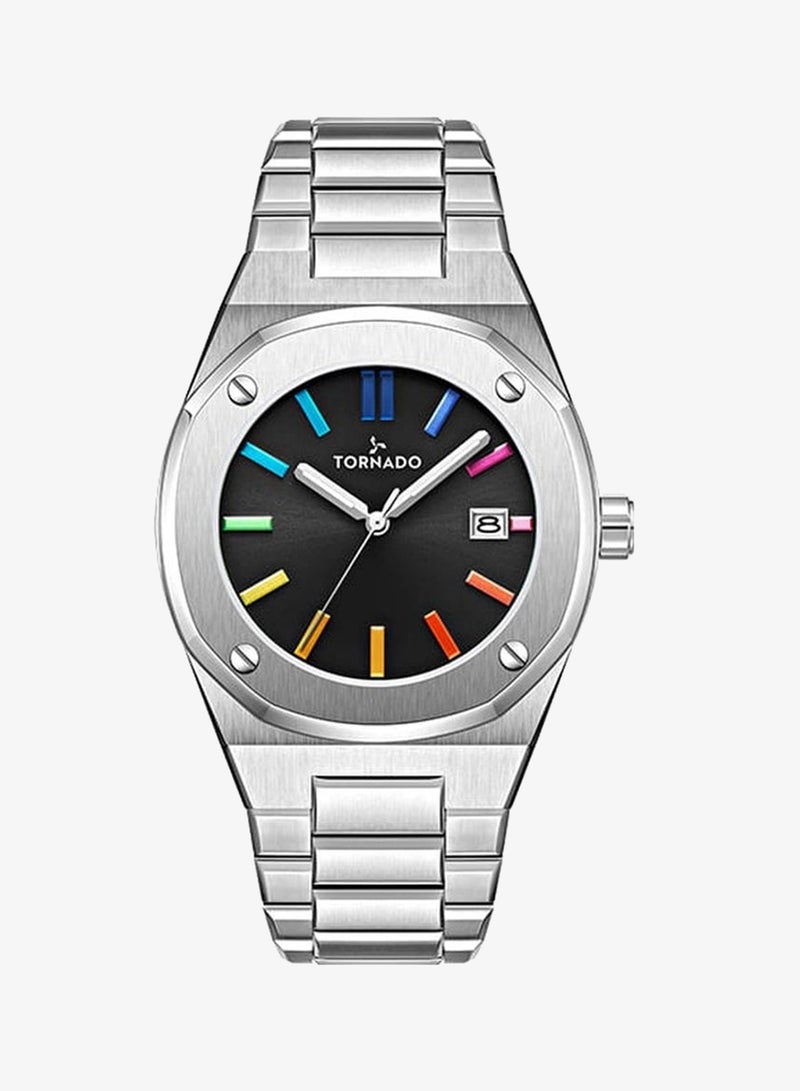 TORNADO Men's Steel Analog Watch T23003-SBSB - 42x51.5  mm - Image 2