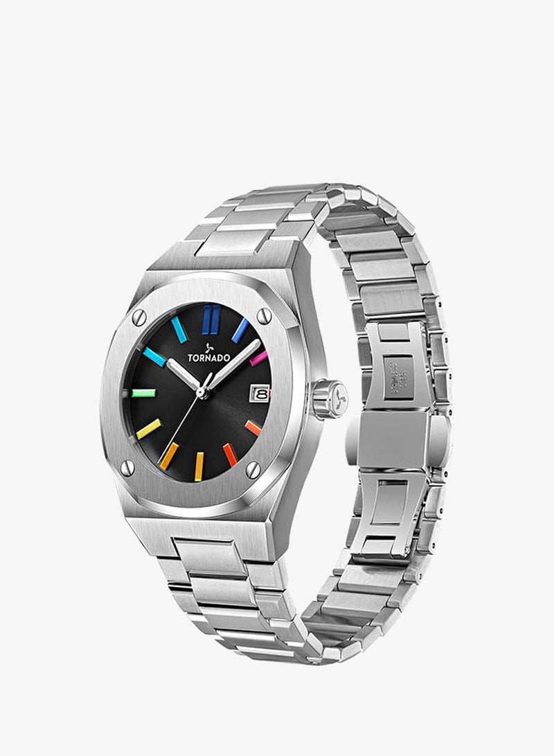 TORNADO Men's Steel Analog Watch T23003-SBSB - 42x51.5  mm - Image 3