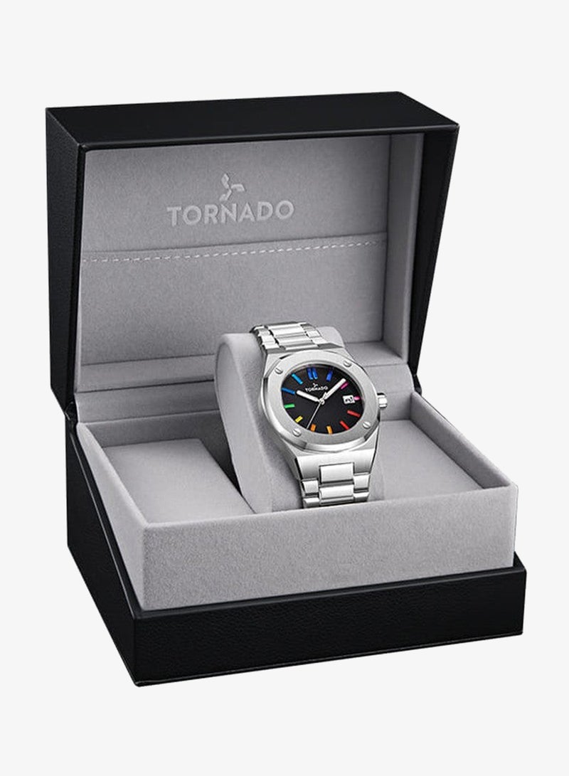 TORNADO Men's Steel Analog Watch T23003-SBSB - 42x51.5  mm - Image 4
