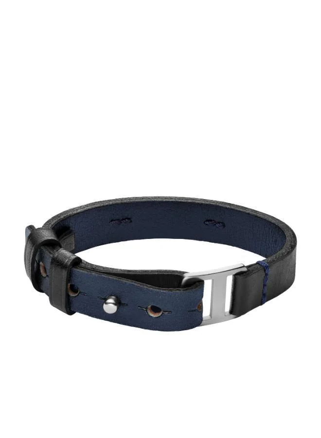 FOSSIL JF04964040 Leather Jewelry with Cubic Zirconia