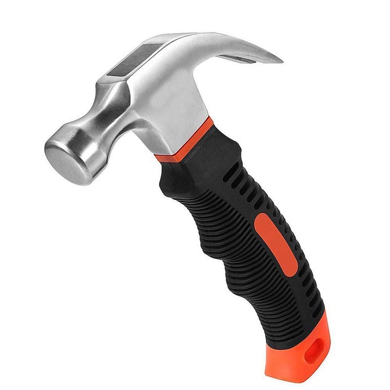 Garth Mini Hammers Rubber Grip Short Handle | Claw Hammer Carpentry Iron Hammer Household Multipurpose Hammer Hardware Tools (Multicolor) - Image 2