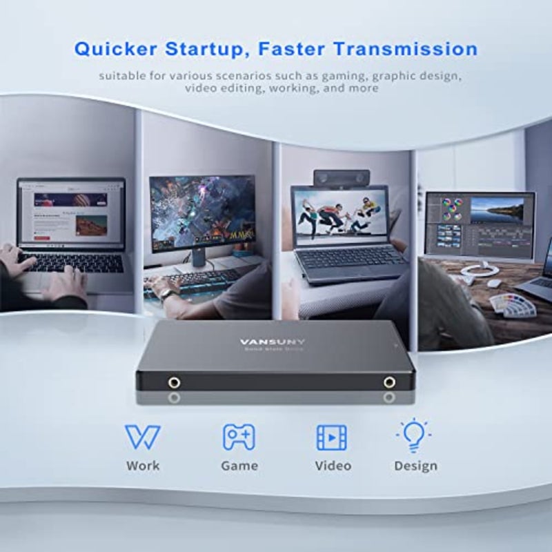 1TB SSD SATA III 2.5 Inch Internal Solid State Drive, 3D NAND Flash Up to 500MB/s, Compatible with PC Laptop Desktop - Image 5