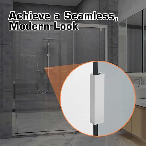 SUKABU 3" Shower Door Magnet Latch Replacement (with Metal Strike and Magnet),for 1/8“, 5/32”, 3/16“, and 1/4” Thick Swing Glass Shower Doors Handles - Image 4