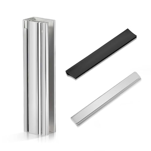 SUKABU 3" Shower Door Magnet Latch Replacement (with Metal Strike and Magnet),for 1/8“, 5/32”, 3/16“, and 1/4” Thick Swing Glass Shower Doors Handles - Image 1