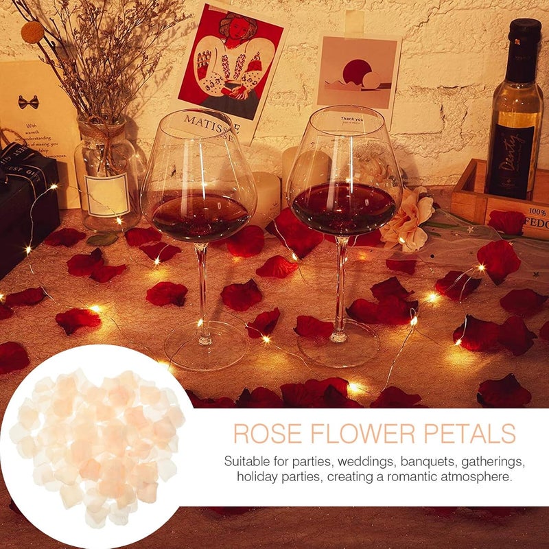 Yardwe Artificial Rose Petals Silk Cloth Simulation 1200pcs 12 Bags Light Gold Color Wedding Table Scatter Party Decoration - Image 4