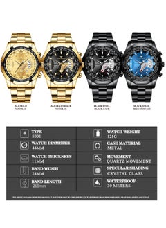 FNGEEN FNGEEN Waterproof Quartz Watch with Large Dial, Oversized Date Display, Metal Case, 46.8mm Dial, and 30m Water Resistance  - Image 5