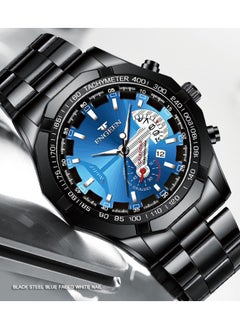 FNGEEN FNGEEN Waterproof Quartz Watch with Large Dial, Oversized Date Display, Metal Case, 46.8mm Dial, and 30m Water Resistance  - Image 2