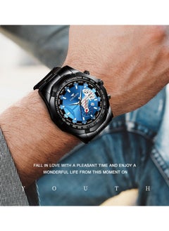 FNGEEN FNGEEN Waterproof Quartz Watch with Large Dial, Oversized Date Display, Metal Case, 46.8mm Dial, and 30m Water Resistance  - Image 3