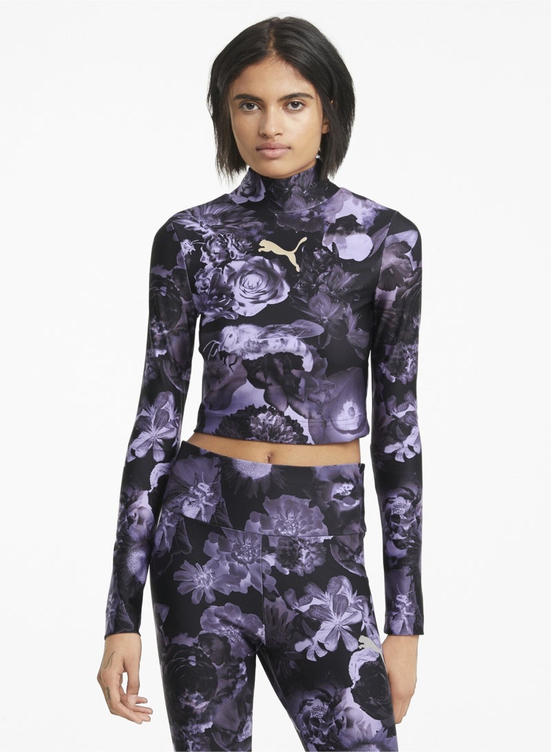 بوما توب قصير Evide Printed للنساء - Image 1