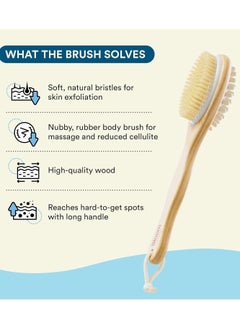 BLOOM 2-in-1 Long Handle Body Brush  - Image 2