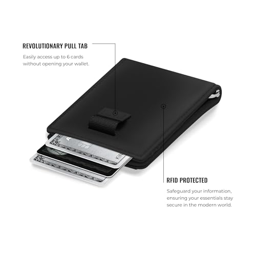 Kings Loot Trackable Airtag Wallet for Men | RFID Blocking Leather Design with Airtag Holder, Money Clip & Pull Tab | Minimalist Air Tag Wallets - Image 5