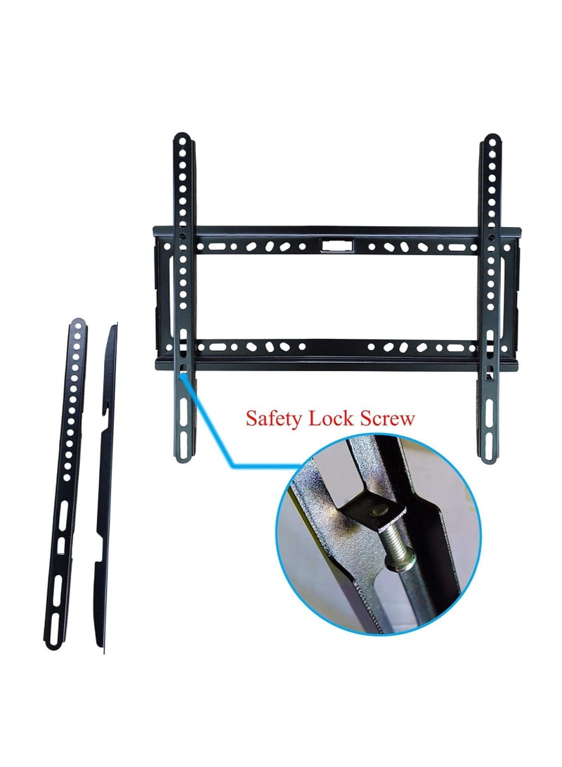 ELTRAZONE TV Stand/Television Stands for 26-63 Inch TV. Wall Mount TV Stand with Rugged Double Arm Bracket, Standard Load-bearing 26"-63", Maximum size 63 inch, Holds Up to 40kg (26-63 inch, BLACK) - Image 5