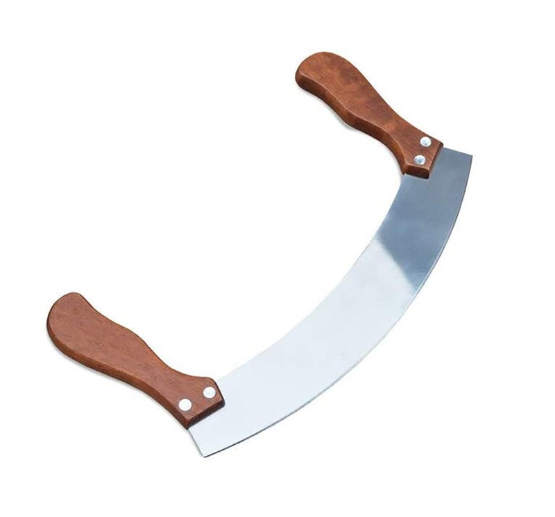 Baskety مفرمة ميزالونا من الفولاذ المقاوم للصدأ مع مقبض خشبي عبوة من 1 - Image 1