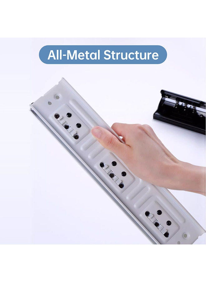 Kw-trio Handheld DIY 10 Holes Punch Puncher Paper Cutter 8 Sheets Punch Capacity A4/B5 Scrapbooking Notebooks Planners Calendars Agenda Greeting Card DIY Album for Office Home School Students Supplies  - Image 4