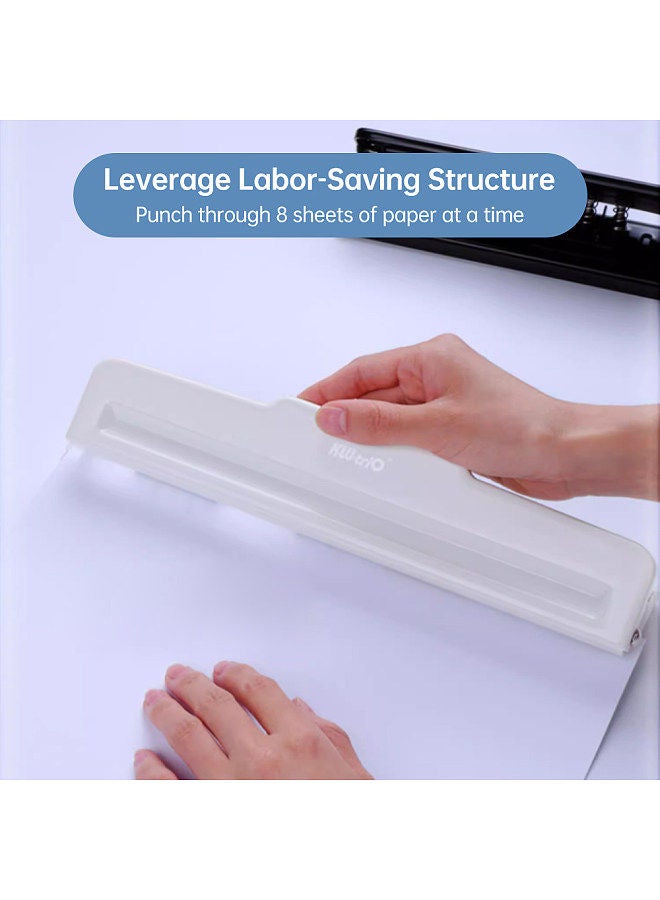 Kw-trio Handheld DIY 10 Holes Punch Puncher Paper Cutter 8 Sheets Punch Capacity A4/B5 Scrapbooking Notebooks Planners Calendars Agenda Greeting Card DIY Album for Office Home School Students Supplies  - Image 5