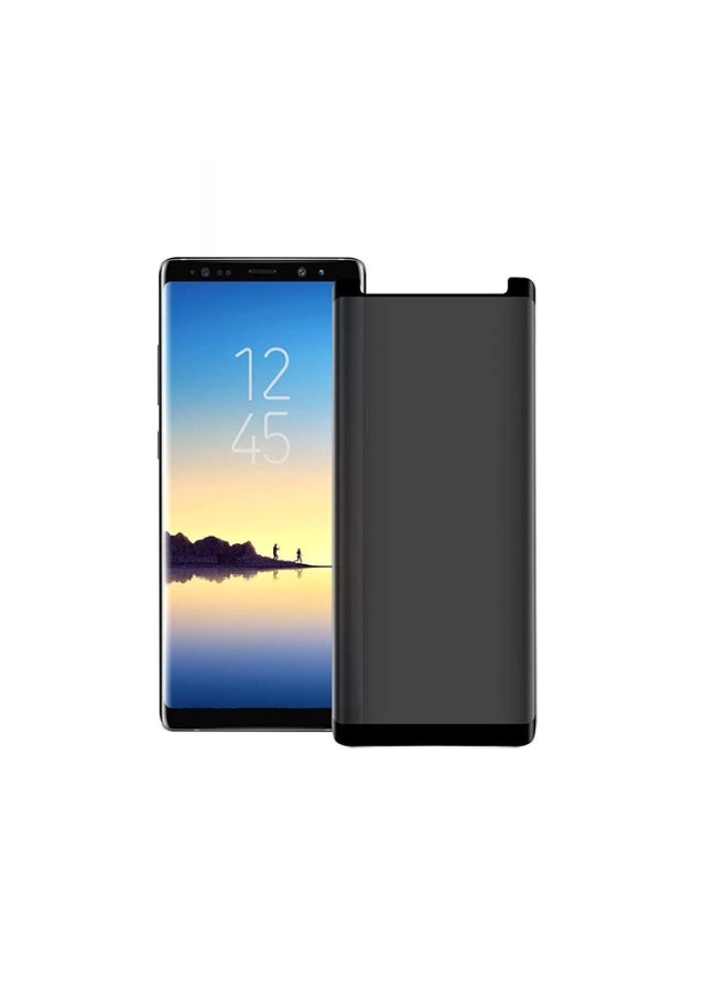 واقي شاشة متوافق مع واقي شاشة الخصوصية لهاتف Samsung Note 8/9، واقي شاشة الخصوصية من الزجاج المقوى بصلابة 9H، مضاد للتجسس، مضاد للخدش، خالٍ من الفقاعات (لا يدعم بصمة الإصبع) - Image 1