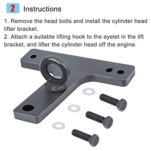 Camoo J-35641-A Cylinder Head Lift Bracket Tool for Detroit Diesel 60 Series Engines - Image 3