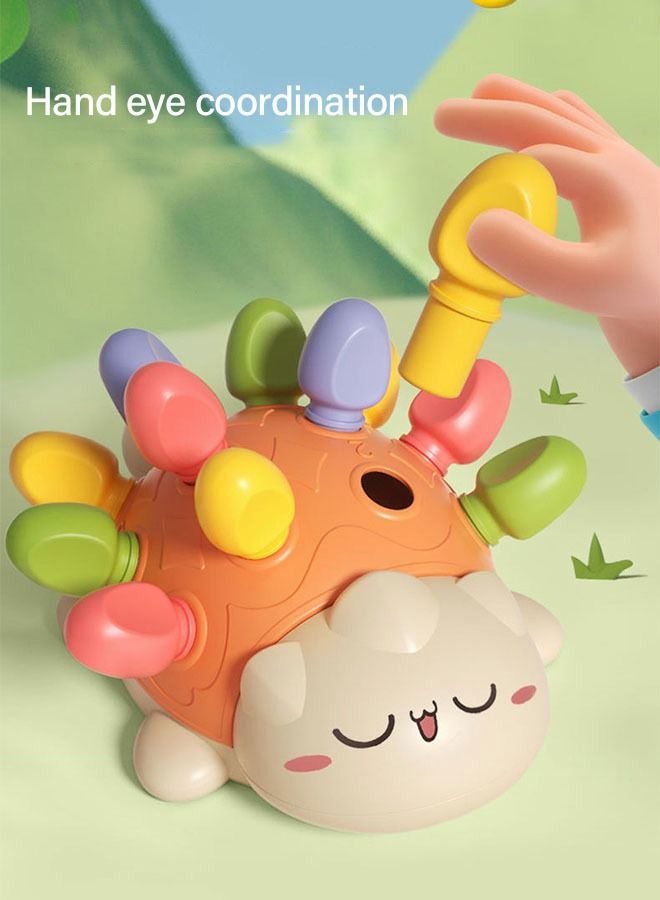 GROIC New Spike The Fine Motor Hedgehog - 14 Pieces, Toddler Learning Toys, Color and Mathematical Cognition Educational Toys for Toddlers, Montessori - Image 3