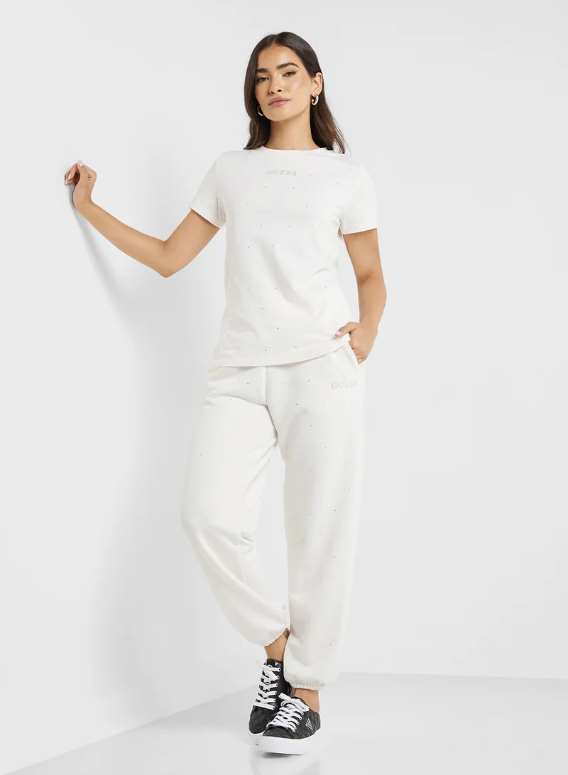 GUESS Logo Crew Neck T-Shirt