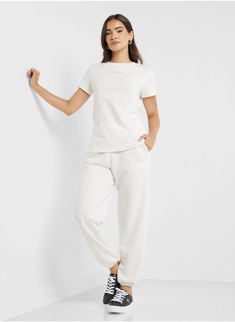 GUESS Logo Crew Neck T-Shirt  - Image 4
