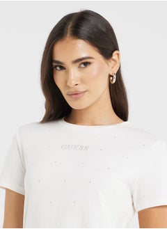 GUESS Logo Crew Neck T-Shirt  - Image 3