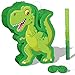 Zonon Green Dinosaur Piata Bundle String Piata Dinosaur with a Blindfold and Stick Pull for Animal Themed Birthday Parties Decorations Supplies 165 x 118 x 31 Inches - Image 4