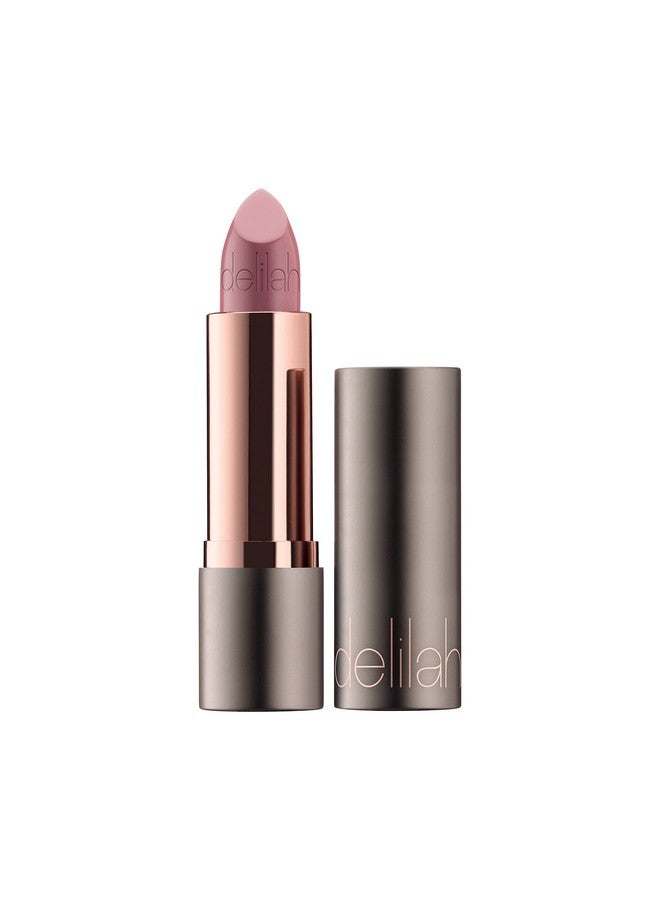 delilah  Colour Intense Cream Lipstick Delivers Instant Color Payoff Nourishes And Protects Lips Semi Matte Finish Glides On Smoothly Vegan Friendly Paraben Free Honesty 0.13 Oz - Image 2