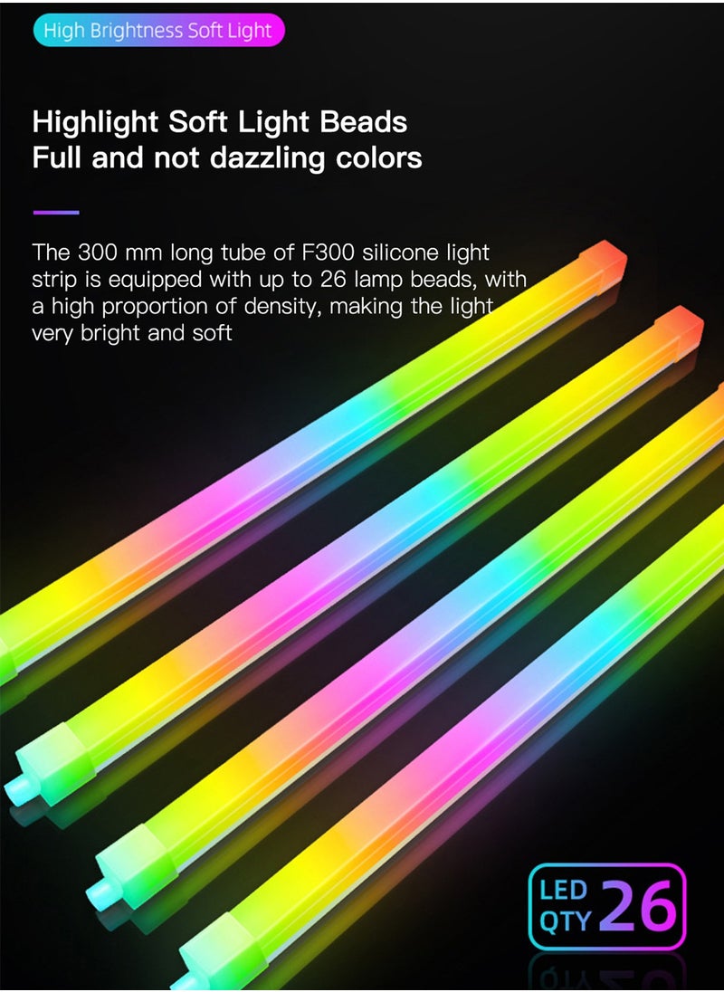 Sharpdo - Square RGB Gaming Atmosphere Light For PC Case Gaming Box DIY Fancy LED RGB Strip Lights For Computer Case Bluetooth Control Music Sync - Image 1