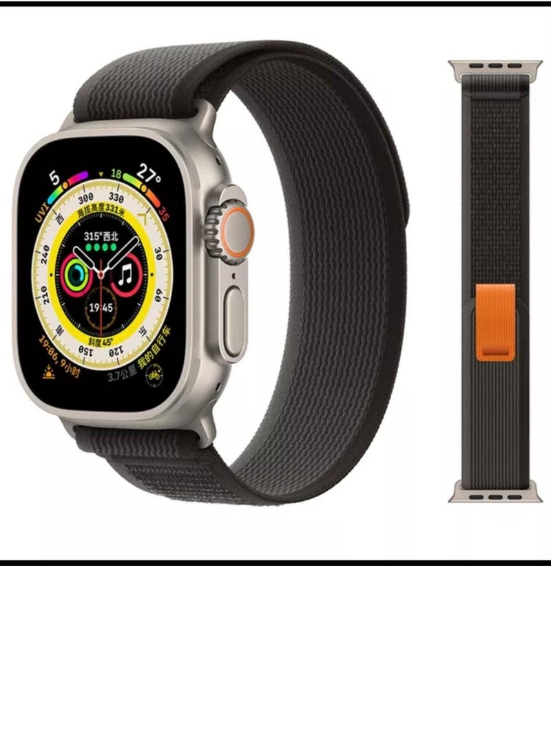 The new Apple Watch band has a wonderful  modern shape  Black with grey color  size 42