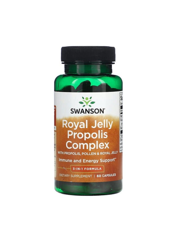 SWANSON Royal Jelly Propolis Complex, 60 Capsules