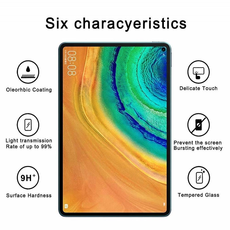 WTECH Screen Protector for Huawei MatePad Pro 10.8, Clear Tempered-Glass Flim Screen Protector for Huawei MatePad Pro 10.8 inch Tablet, 2 Pack - Image 2